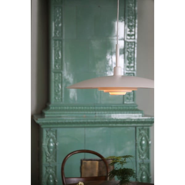 Lustră albă cu abajur din metal ø 57 cm Piny – Markslöjd-image-2