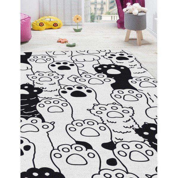 Covor pentru copii negru-alb 100x140 cm Happy Paws – Oyo Concept-image-2