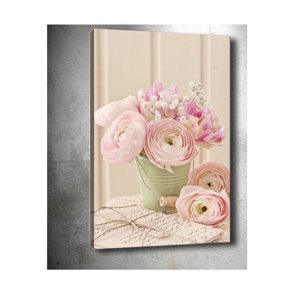 Tablou Tablo Center Pastel Roses, 40 x 60 cm
