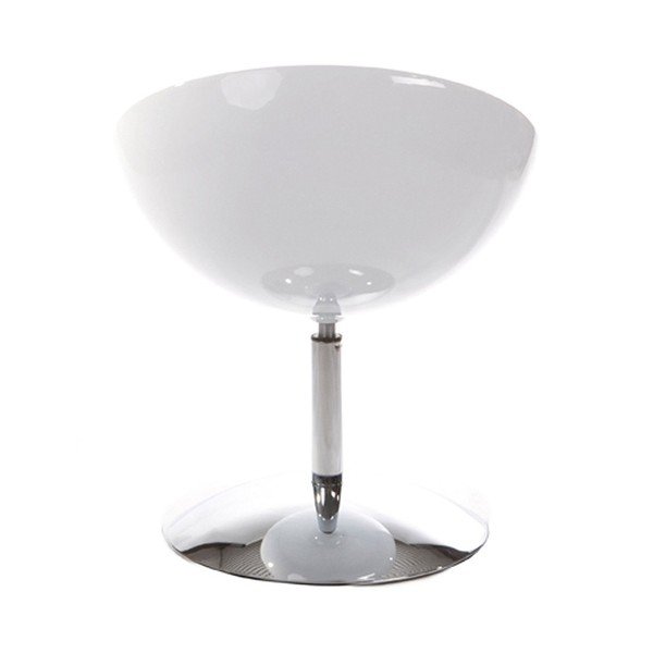 Fotoliu rotativ Kokoon Design Bowl, alb-image-1