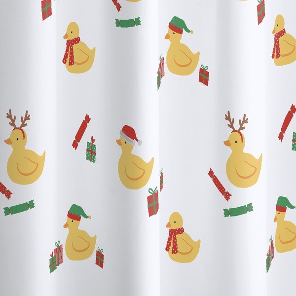 Perdea de duș 180x180 cm Christmas Quacker – Catherine Lansfield-image-2