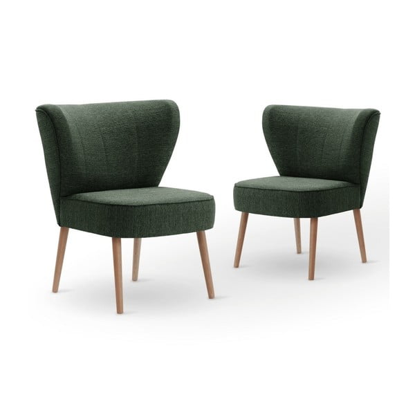 Set 2 scaune My Pop Design Adami, verde închis