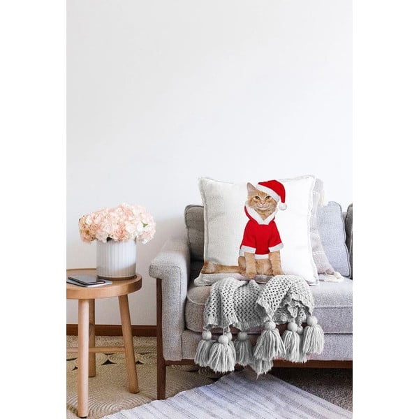 Față de pernă 43x43 cm  cu model de Crăciun – Mila Home-image-2
