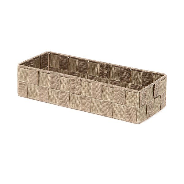 Organizator pentru baie Compactor Stan, 30 x 12 cm, maro deschis-image-2