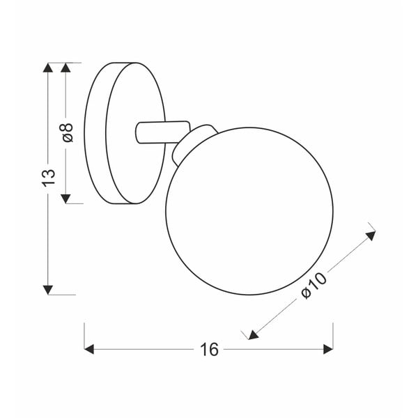 Aplică de perete în culoarea bronz ø 10 cm Rodia – Candellux Lighting-image-2