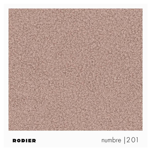 Taburet roz cu tapițerie din țesătură bouclé Monce – Rodier-image-3