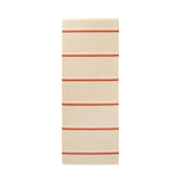 Covor tip traversă pentru interior și exterior cărămiziu/crem 70x180 cm Olle Brick Cream – Pappelina-image-3