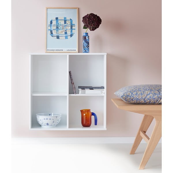 Etajeră / bibliotecă de perete Mistral 025, alb-image-1