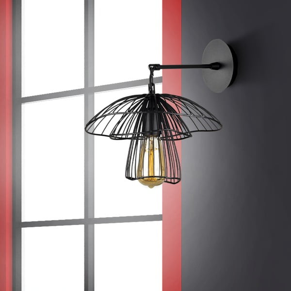 Aplică de perete Squid Lighting Root, înălțime 36 cm, negru-image-2