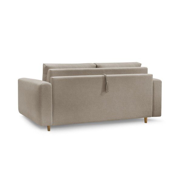 Canapea taupe pentru dormitul zilnic/extensibilă 220 cm Cocoone – Bobochic Paris-image-4