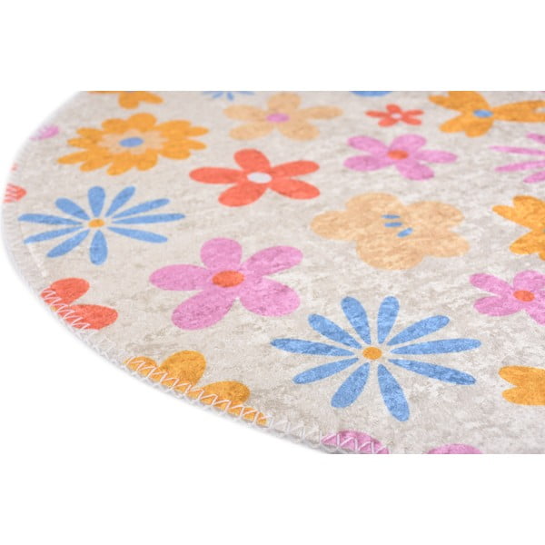 Covor pentru copii lavabil ø120 cm Joyfull Garden – Vitaus-image-2