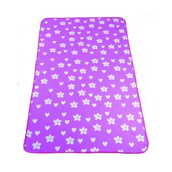 Set pătură și față de pernă  pentru copii roz 85x125 cm – OYO kids-image-4