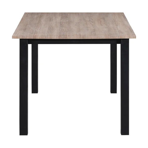 Masă de dining cu blat cu aspect de lemn de stejar 90x160 cm Durham – Støraa-image-3