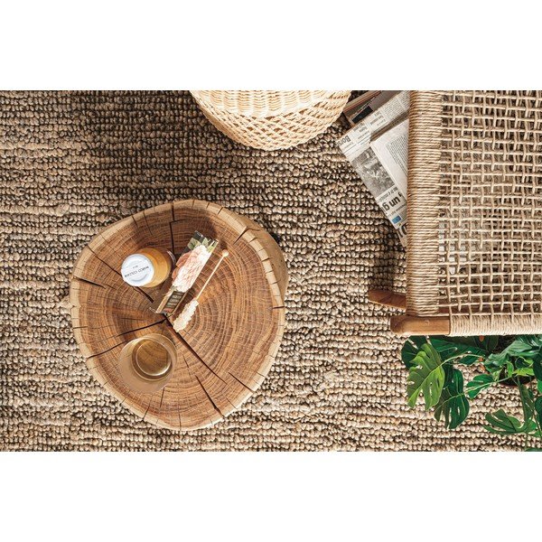 Scaun tip taburet în culoare naturală din lemn de acacia Artur – Bizzotto-image-1