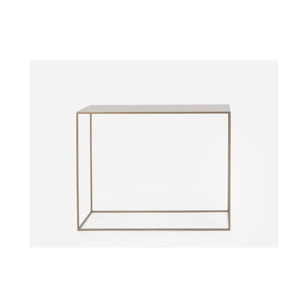 Masă tip consolă din metal CustomForm Tensio, 100 x 35 cm, auriu-image-1