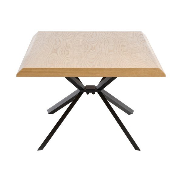 Măsuță de cafea în culoare naturală cu blat cu aspect de lemn de stejar 68x130 cm Arno – Unique Furniture-image-4