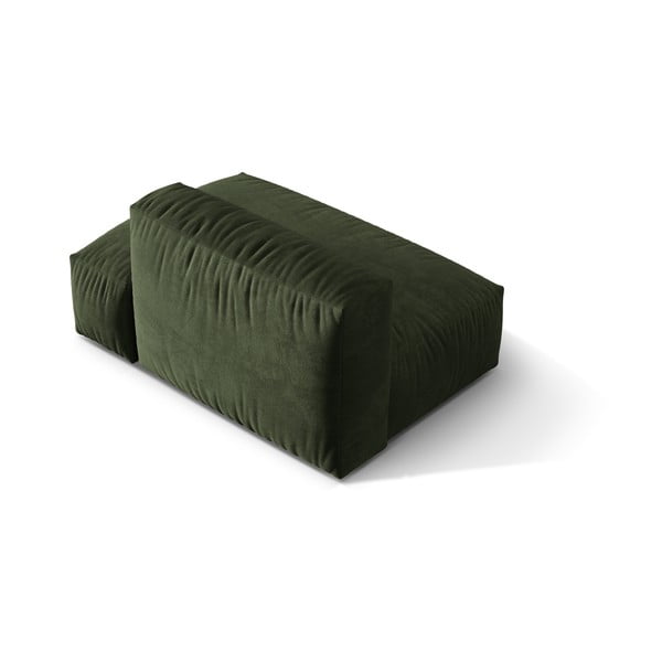 Modul pentru canapea modulară verde cu tapițerie din catifea (cu colț pe partea dreaptă) Martina – Micadoni -image-2