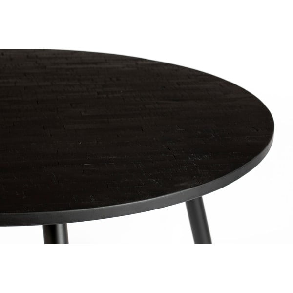 Masă de dining rotundă lemn masiv de tec ø 110 cm Mo – White Label-image-1