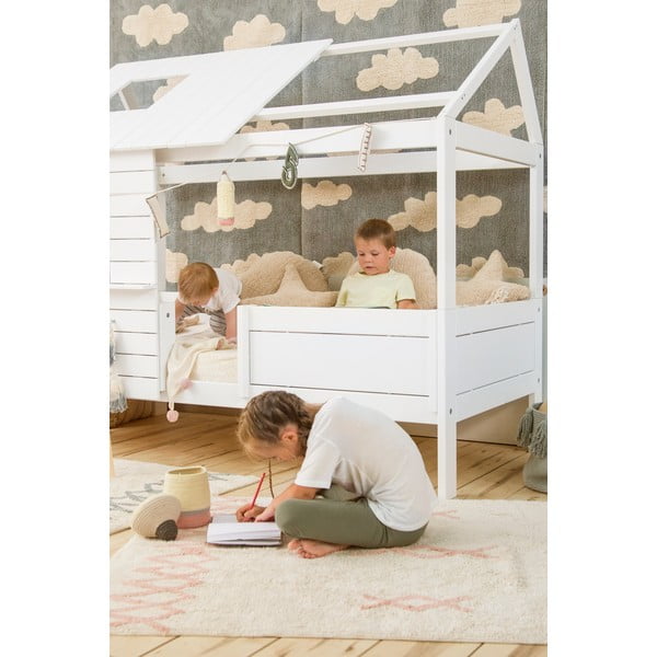 Covor roz/crem lavabil/țesut manual din bumbac 120x160 cm Atlas Natural – Lorena Canals-image-3