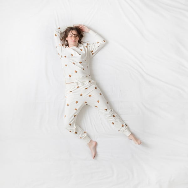 Pantaloni damă, albi, Snurk Winternuts, L-image-2