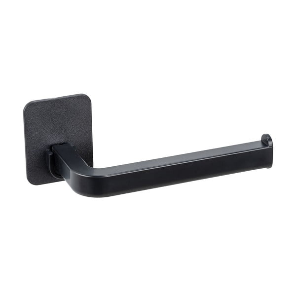 Suport pentru hârtie igienică negru autoadeziv din plastic Parma – Allstar-image-1