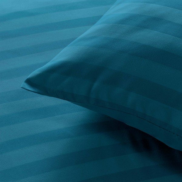 Lenjerie de pat albastră din microfibră pentru pat dublu/extinsă 240x220 cm Cleo – douceur d'intérieur-image-2