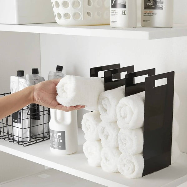 Suporturi pentru prosoape negre 2 buc. din metal Tower – YAMAZAKI-image-2