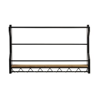 Raft de vinuri din metal negru Muscan - Light & Living