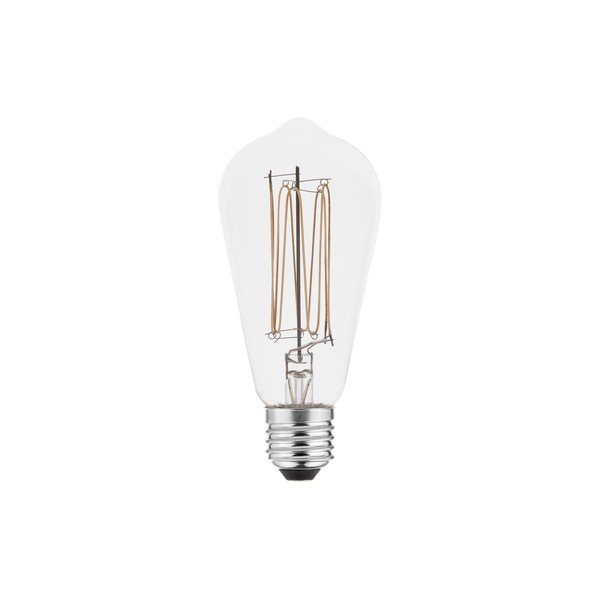 Bec cu filament E27, cu lumină albă caldă 6 W – GTV