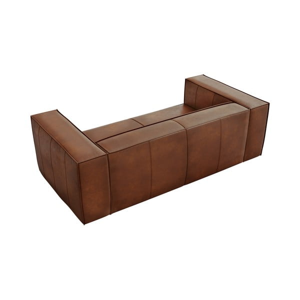 Canapea maro coniac cu tapițerie din piele 212 cm Madame – Windsor & Co Sofas-image-4