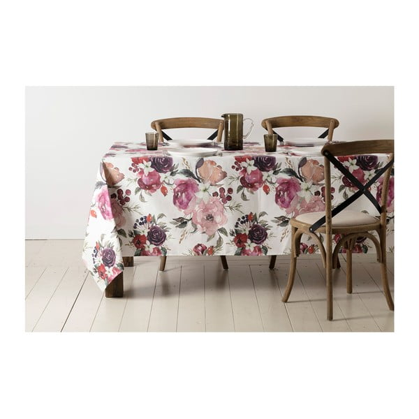 Față de masă din bumbac 160x160 cm Florisia – Côté Table-image-2