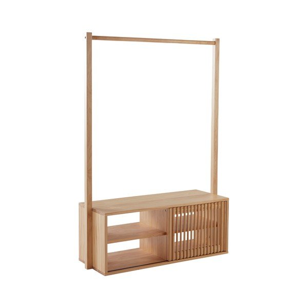 Set pentru hol în culoare naturală deschisă din lemn de pin 108x200x42 cm Svanshall – Jotex-image-2