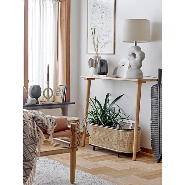 Covor crem din amestec de bumbac 150x210 cm Saxo – Bloomingville-image-2