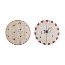 Farfurii crem 2 buc. pentru desert  din gresie ø 16 cm  cu model de Crăciun Merry-go-round – Bloomingville