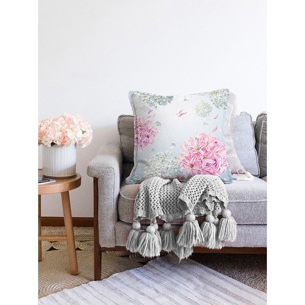 Față de pernă din amestec de bumbac Minimalist Cushion Covers Peony, 55 x 55 cm-image-2