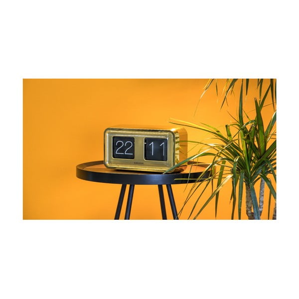 Ceas de masă aurit Karlsson Bold Flip-image-4