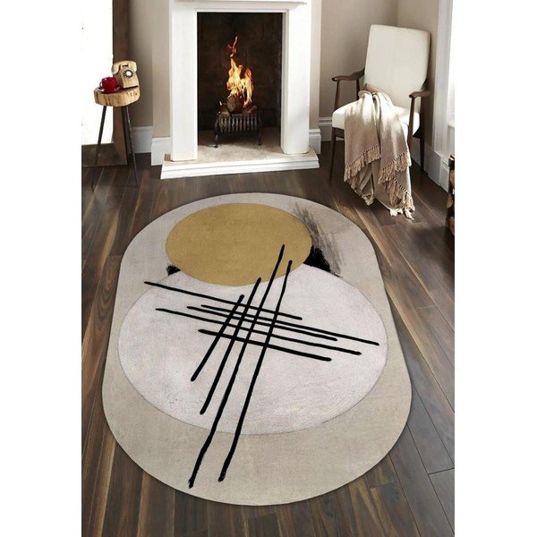 Covor galben-bej 80x120 cm – Rizzoli-image-1
