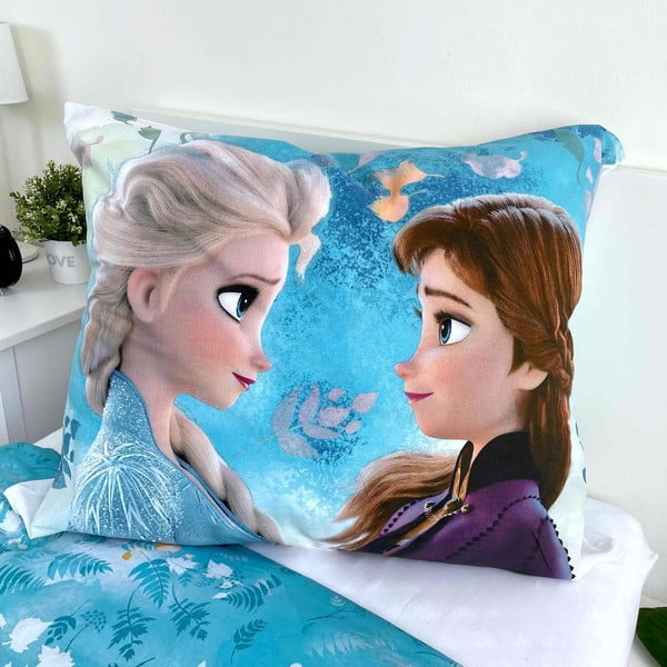 Lenjerie de pat pentru copii din bumbac pentru pat de o persoană 140x200 cm Frozen – Jerry Fabrics-image-2