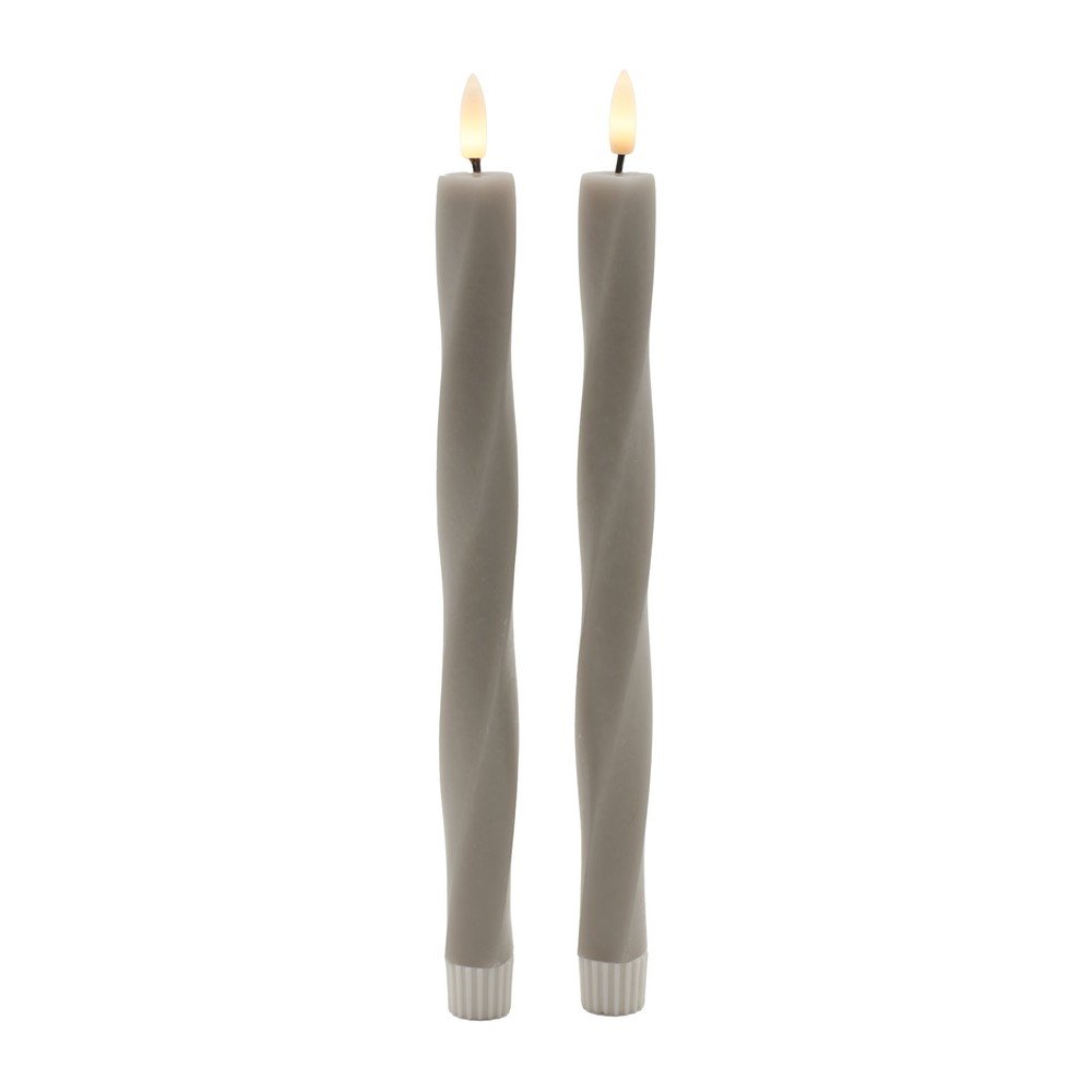 Lumânări LED 2 buc. cu baterii (înălțime 26 cm) Sille Twist – Sirius