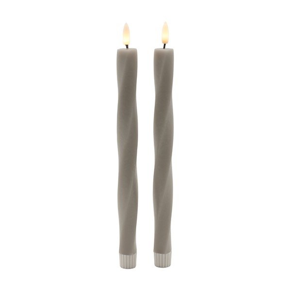 Lumânări LED 2 buc. cu baterii (înălțime 26 cm) Sille Twist – Sirius