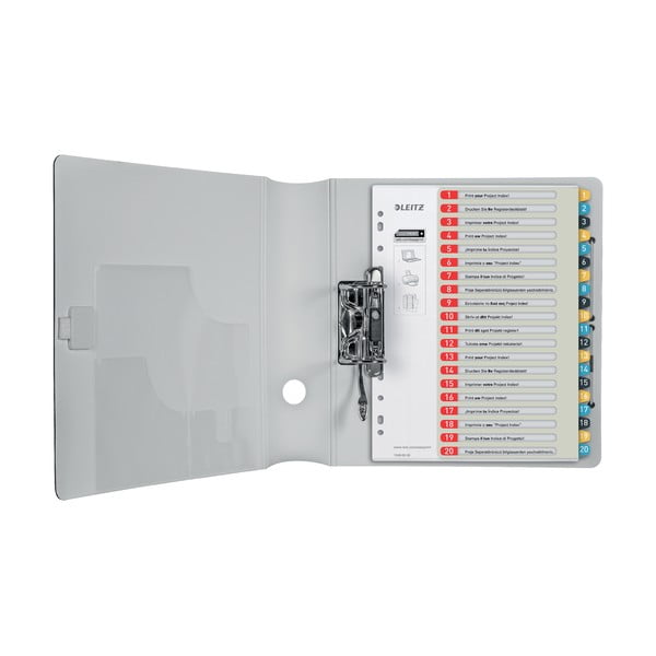 Set 5 registre numerice cu 20 etichete Leitz, A4-image-2