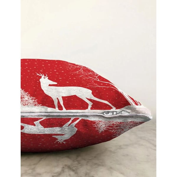 Față de pernă 43x43 cm  cu model de Crăciun – Mila Home-image-1