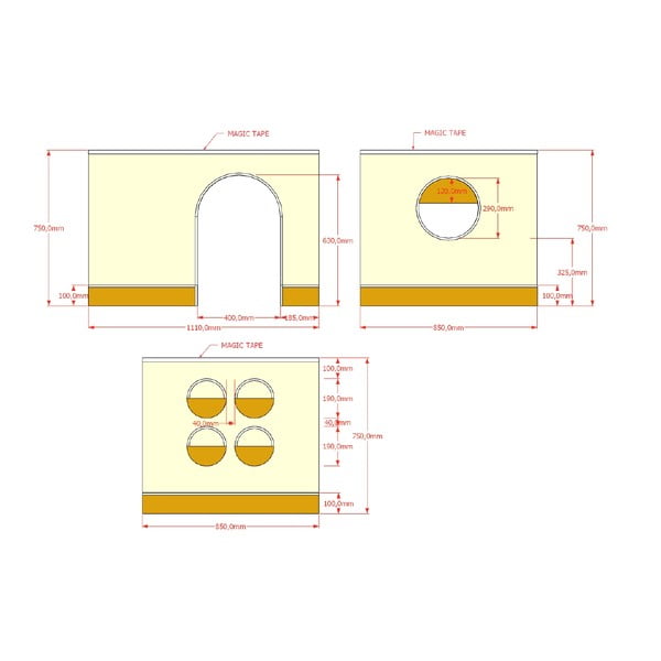 Draperie pentru copii pentru pat Forrest – Vipack-image-3