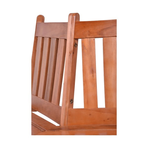 Bancă de grădină în culoare naturală din lemn masiv Ontario – Garden Pleasure-image-3