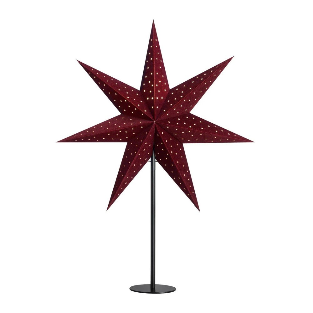 Decoratiune luminoasa burgundy ø 45 cm cu model de Craciun Clara – Markslöjd