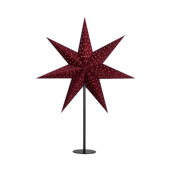 Decorațiune luminoasă burgundy ø 45 cm  cu model de Crăciun Clara – Markslöjd