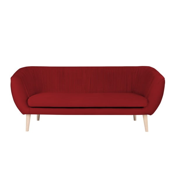 Canapea cu 3 locuri Paolo Bellutti Massimo, roșu