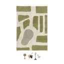 Covor de joacă pentru copii verde-crem din bumbac 90x130 cm Hyde Park – Lorena Canals