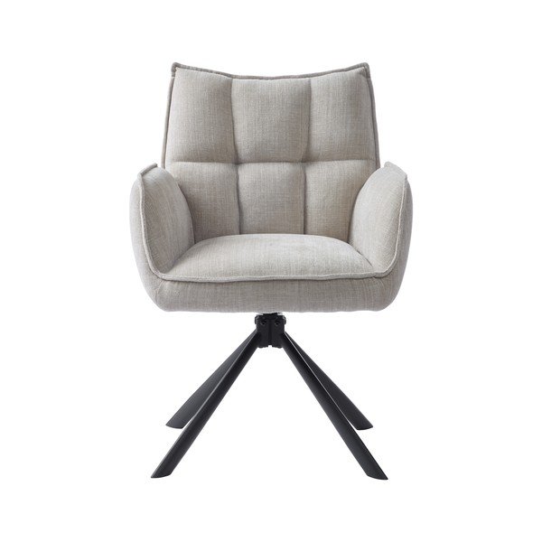 Set de scaune de sufragerie crem 2 buc. tapițat Marilla – Unique Furniture-image-2