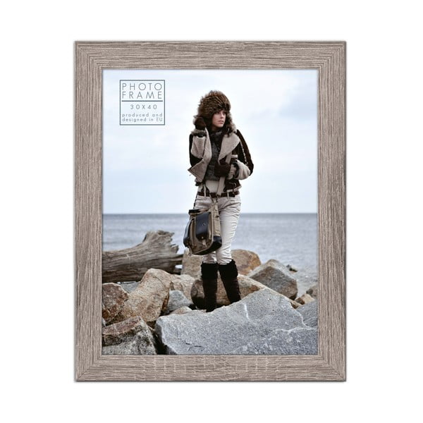 Ramă foto pentru fotografii Styler Narvik, 36 x 46 cm, gri maro